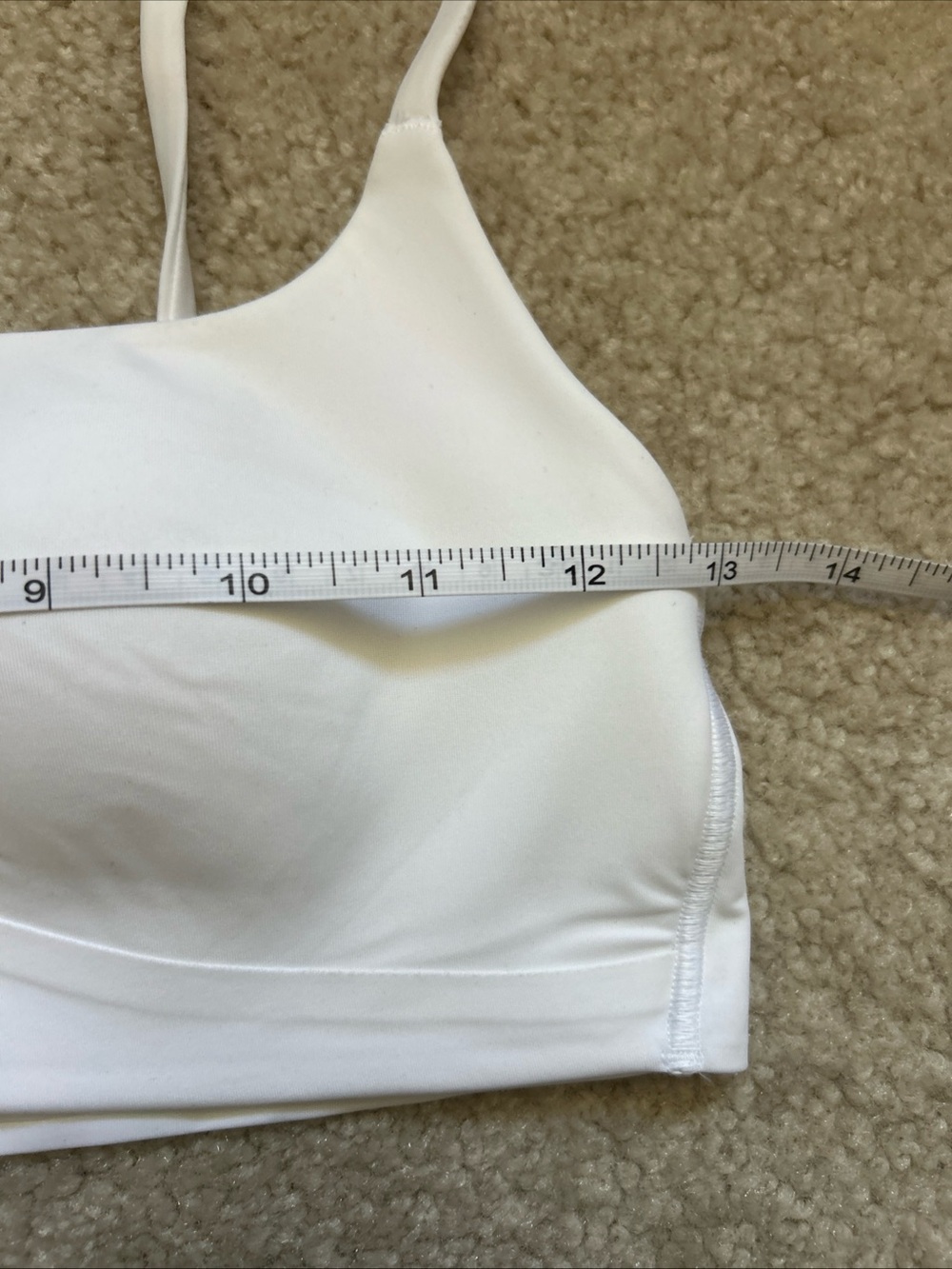 1-1 NWT Size 6 lululemon Like a Cloud Spaghetti Strap Bra A/B Cup,Wht - Picture 9 of 10